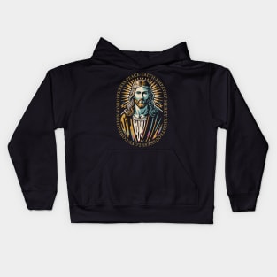 Jesus Christ Love Faith Christian Gift Idea Kids Hoodie